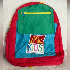 VTG 90’s McDonalds X Sears McKids Colour-block Backpack School Bag New W/ Flaws